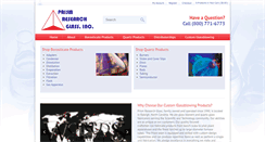 Desktop Screenshot of prismresearchglass.com